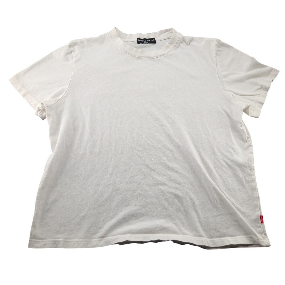 Pool House New York Crop T Shirt Men's Medium Silverlake Boxy